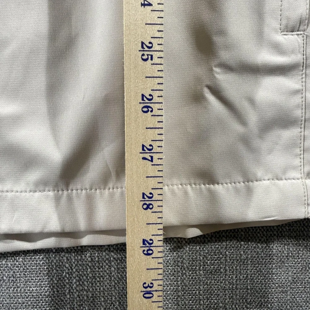FootJoy Jacket Mens Large Beige Lost Key Golf Club Full Zip Pockets Windbreaker